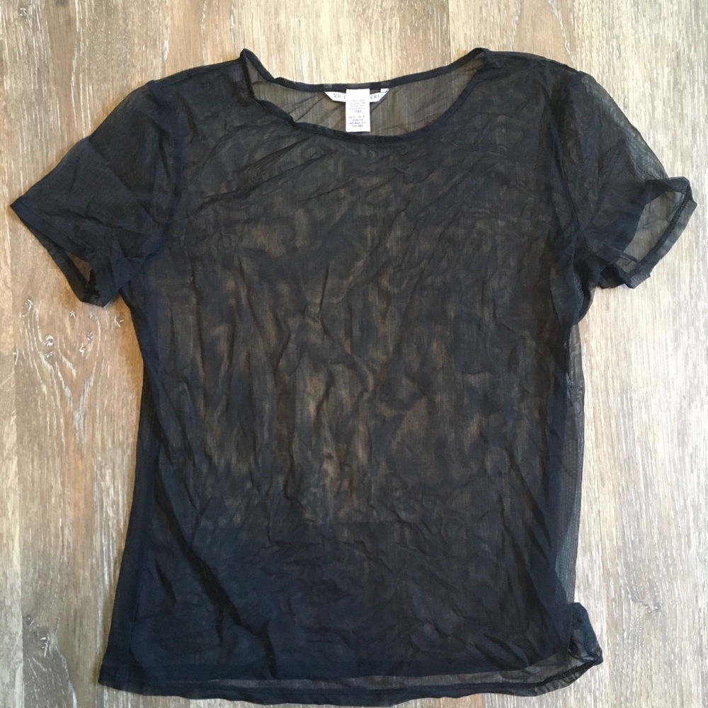 Extra small black mesh VS shirt